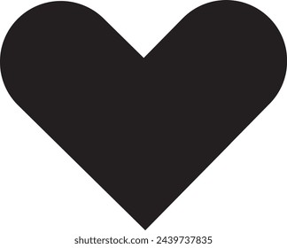 Love heart romantic icon vector. valentaine day