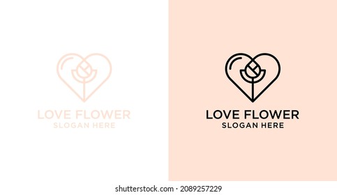 Love Heart Rose flower minimalist modern