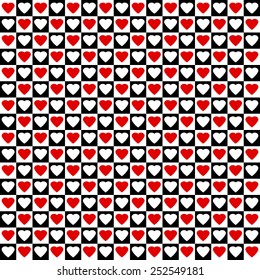 Love heart seamless pattern background.