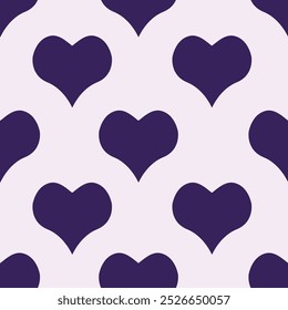 Love heart seamless pattern background illustration. Modern minimalist cute romantic red hearts background for valentine's day holiday backdrop texture, romantic wedding design, mother's day.
