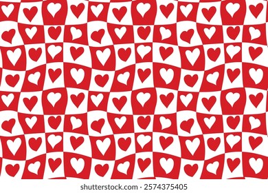 Love heart seamless pattern background. vector.