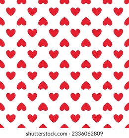 Love heart seamless pattern design vector background. Seamless pattern on Valentine's day. The seamless texture with heart.