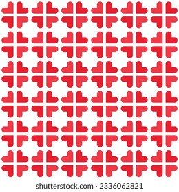 Love heart seamless pattern design vector background. Seamless pattern on Valentine's day. The seamless texture with heart.