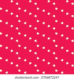 Corazón de amor sin patrón ilustración. Vector de fondo de corazones románticos lindos