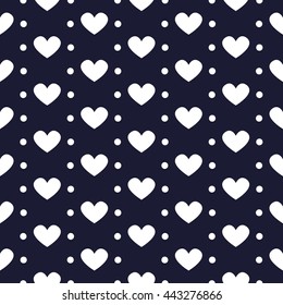 love and heart seamless pattern vector set