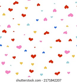Love Herz nahtlose Wiederholung durch alle Muster