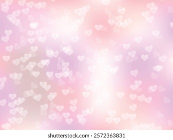 Love heart shape beautiful bokeh background