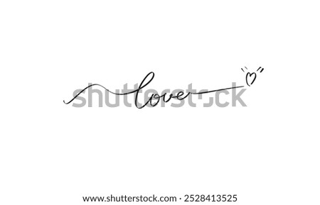 Love heart shape line black color sign symbol decoration ornament happy valentine day fourteen day 14 date february month red pink lifestyle concept relationship gift passion relaxtion affectionate 