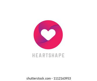 Love Heart Shape Logo
