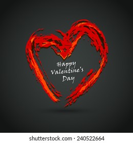 Love heart shape vector illustration design for Happy Valentine's Day and abstract background....