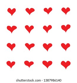 Love Heart Shape Vectormodern Design Stock Vector (Royalty Free ...