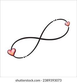Love Heart In the sign of infinity.