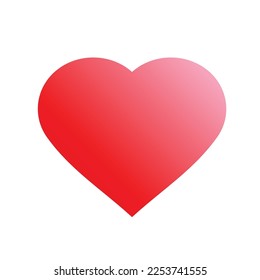 amor o corazón simple diseño plano.