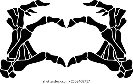 Love Heart Skeleton Hands Digital EPs Vector graphics Archivo