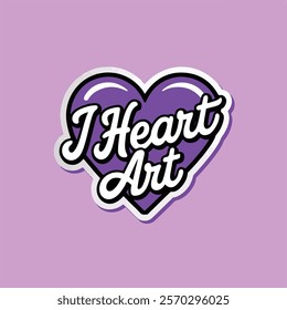 love heart stickers for love vector illustration 