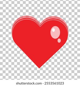 Love Heart Symbol Icon. Love Illustrations Coolly Styled.