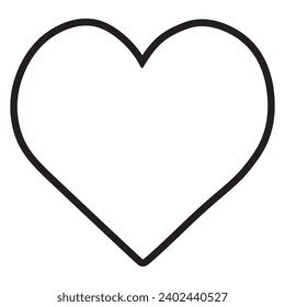 Love Heart Symbol Icon. Love ,Vector Heart Illustration, eps 10. vector
