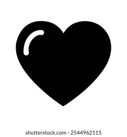 Symbol "Liebe Herz". Vektorgrafik