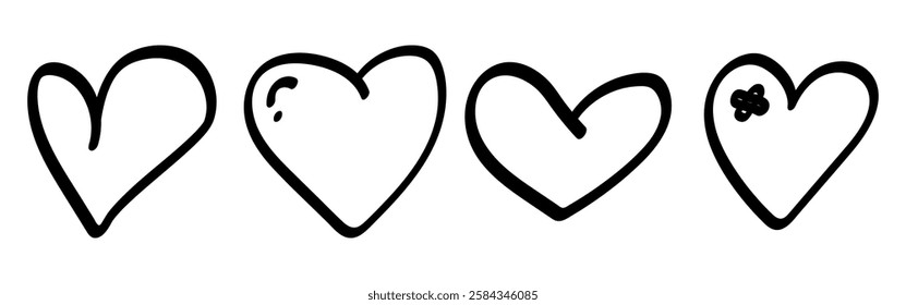 love, heart, symbol, valentine, doodle, shape, illustration, pattern, romance, set, texture, vector, romantic, flat, icon, pictogram, art, cartoon, hand, drawn, card, speak, cloud, plaster, line, cont