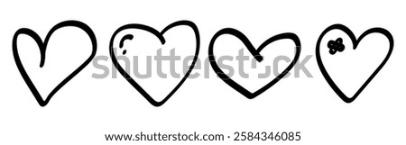 love, heart, symbol, valentine, doodle, shape, illustration, pattern, romance, set, texture, vector, romantic, flat, icon, pictogram, art, cartoon, hand, drawn, card, speak, cloud, plaster, line, cont