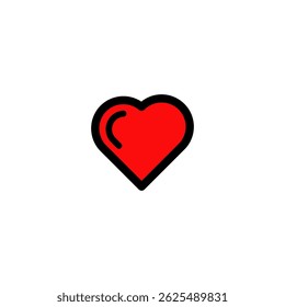 Love heart symbol vector logo design