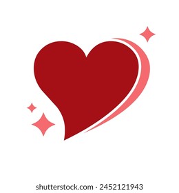 Love Heart Symbols Icons. Pink Love Illustration. Vector Hearts.