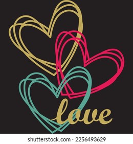 LOVE HEART T SHIRT DESIGN 2023