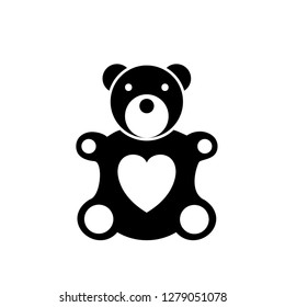 love, heart, teddy bear, valentine day icon