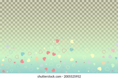 Liebe Herz-Vorlage abstrakte Hintergrund Vektorgrafik einzeln transparent.