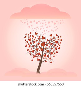 a love heart tree