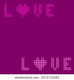 love heart valentine cross stitch needle work embroidery abstract artwork seamless geometric pattern printed background fabric wallpaper hand drawn  line watercolor printed card 


