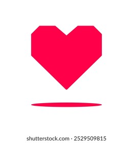 Love heart valentine day icon symbol vector