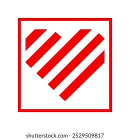 Love heart valentine day icon symbol vector