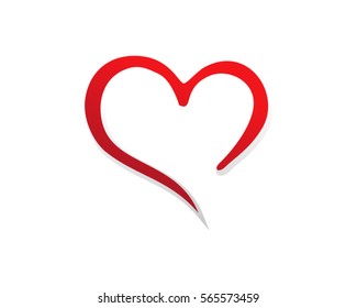 love heart valentine logo 5