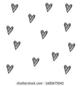love heart valentine pattern texture