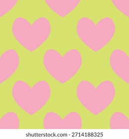love heart valentine seamless pattern