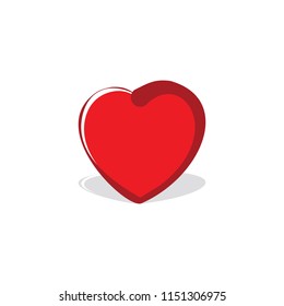love heart valentine vector logo