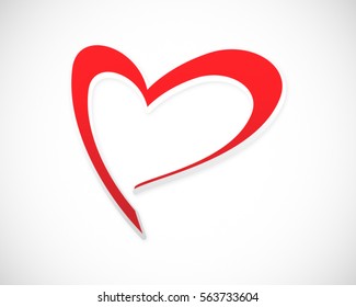 love heart valentine vector logo 3