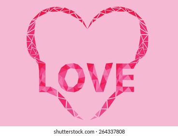 Love heart Vector