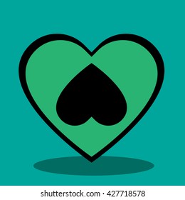Love heart vector