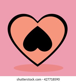 Love heart vector