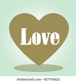 Love heart vector