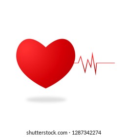 Love heart vector 3d design for Valentine's day. Heart vectors illustration art.