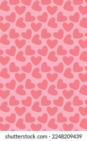Liebe Herz-Vektorhintergrund und Nahtloses Muster für einen romantischen Moment oder Valentin. Der Hintergrund kann auch für Poster verwendet oder auf Hemd gedruckt werden