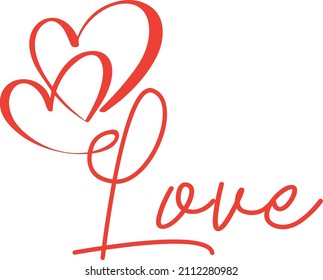 Amor y vector del corazón para el diseñador