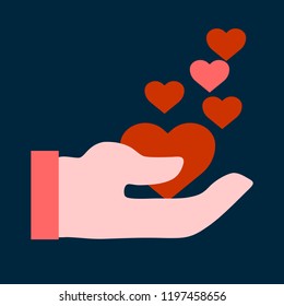 love heart  vector icon