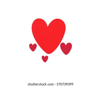 love heart vector icon logo 3