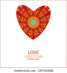 love, heart, vector, illustration, design, white, valentine, symbol, background, isolated.