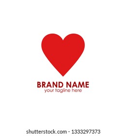love heart vector logo