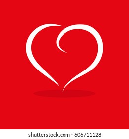 love heart vector logo
